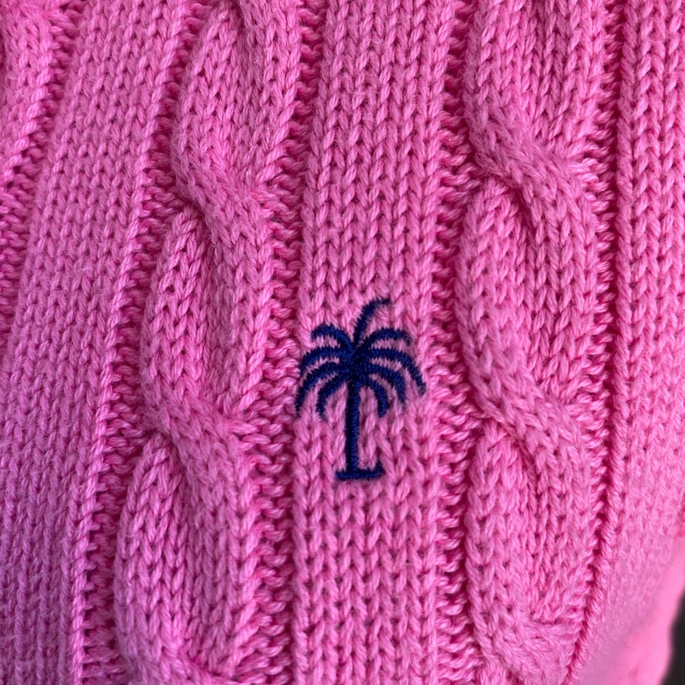 (Sold) Lilly Pulitzer Cable Knit Hoodie Sweater - Picture 7 of 10